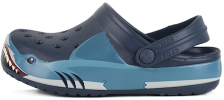 (Preschool) Crocs Funny Shark Beach Shoe Deep Blue 206159-410 (Preschool) Crocs Funny Shark Beach Shoe Deep Blue 206159-410