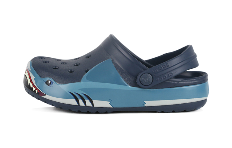 (Preschool) Crocs Funny Shark Beach Shoe Deep Blue 206159-410