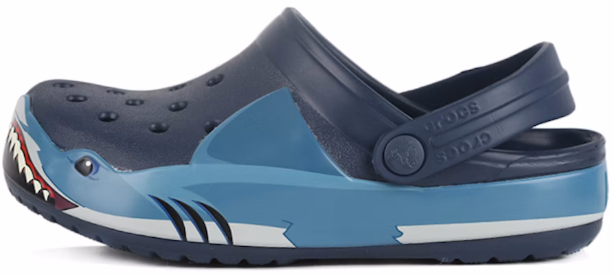(Preschool) Crocs Funny Shark Beach Shoe Deep Blue 206159-410 Buy (Preschool) Crocs Funny Shark Beach Shoe Deep Blue 206159-410
