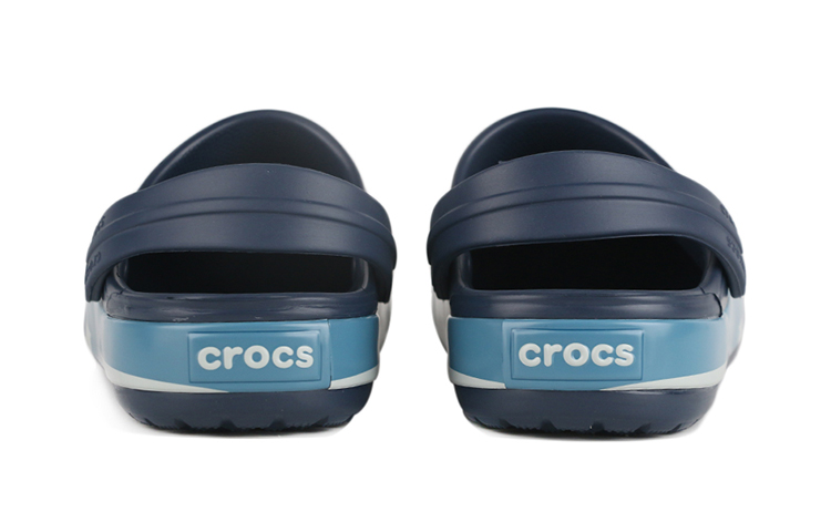 Lookbook (Preschool) Crocs Funny Shark Beach Shoe Deep Blue 206159-410