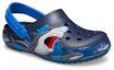 Lookbook (PS) Crocs 搞笑鲨鱼图案户外平底运动深蓝色凉鞋 207070-410