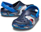 Shop (PS) Crocs 搞笑鲨鱼图案户外平底运动深蓝色凉鞋 207070-410