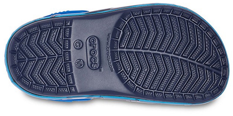 (Preschool) Crocs Funny Shark Pattern Outdoor Flat Heel Sports Deep Blue Sandals 207070-410 Sizing (Preschool) Crocs Funny Shark Pattern Outdoor Flat Heel Sports Deep Blue Sandals 207070-410