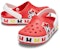 (PS) Crocs Sandal Sukan Merah Tahan Lasak Selesa dan Kelakar 206308-8C1