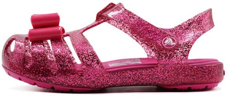 (Preschool) Crocs Isabella Bow 'Candy Pink Sparkle' 205382-6X0 (Preschool) Crocs Isabella Bow 'Candy Pink Sparkle' 205382-6X0