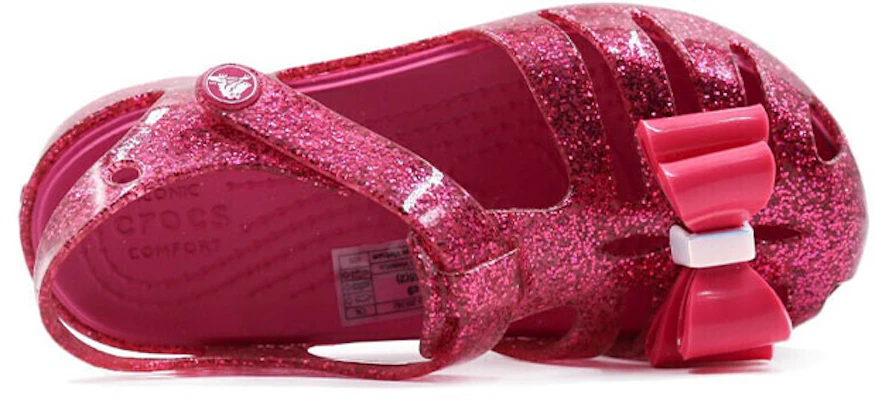 (Preschool) Crocs Isabella Bow 'Candy Pink Sparkle' 205382-6X0 Lookbook (Preschool) Crocs Isabella Bow 'Candy Pink Sparkle' 205382-6X0