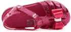 Lookbook (Preschool) Crocs Isabella Bow 'Candy Pink Sparkle' 205382-6X0