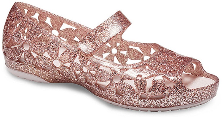 (Preschool) Crocs Isabella Flower Flat 205461-6PI Shop (Preschool) Crocs Isabella Flower Flat 205461-6PI
