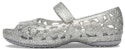 (PS) Crocs Isabella Bunga Rata 'Perak' 205461-040
