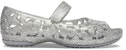 (PS) Crocs Isabella Bunga Rata 'Perak' 205461-040