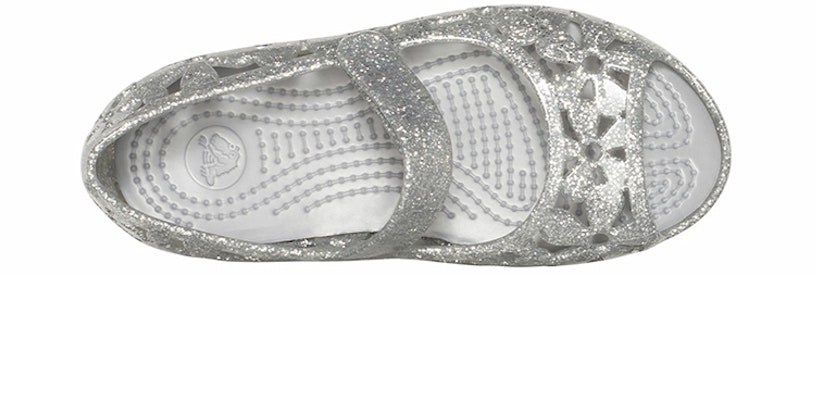 (PS) Crocs Isabella 花卉平底鞋 '银色' 205461-040 Lookbook (PS) Crocs Isabella 花卉平底鞋 '银色' 205461-040