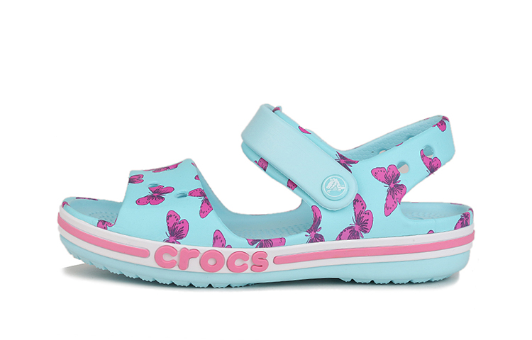 (Preschool) Crocs Large Printing Crocs Sandals 'Ice Blue' 206262-4O9