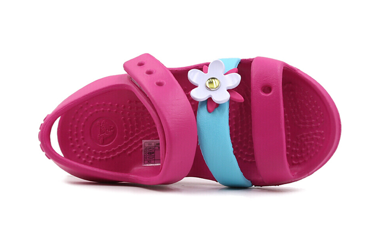 Lookbook (PS) Crocs Leichte Bequeme Sport Jungen Rote Sandalen 205486-6X0