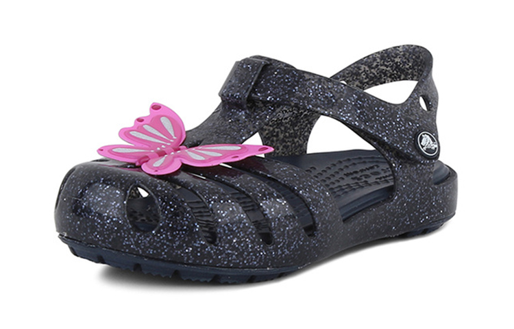 Shop (Preschool) Crocs Lightweight Wear-Resistant Cozy Sports Blue Sandals 204529-410