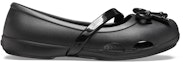 Order (Preschool) Crocs Lina Bow Charm Flat 'Black' 206263-001
