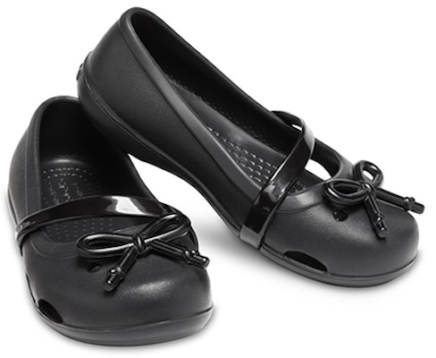 (Preschool) Crocs Lina Bow Charm Flat 'Black' 206263-001 Shop (Preschool) Crocs Lina Bow Charm Flat 'Black' 206263-001