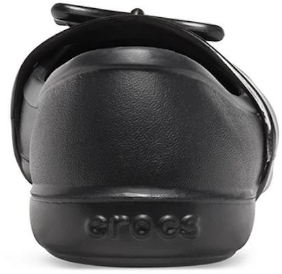 (Preschool) Crocs Lina Bow Charm Flat 'Black' 206263-001 Details for (Preschool) Crocs Lina Bow Charm Flat 'Black' 206263-001