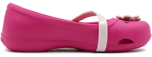 Order (Preschool) Crocs Lina Charm Flat 'Raspberry Pink' 205529-6X0