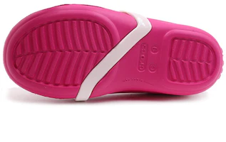 Shop (Preschool) Crocs Lina Charm Flat 'Raspberry Pink' 205529-6X0