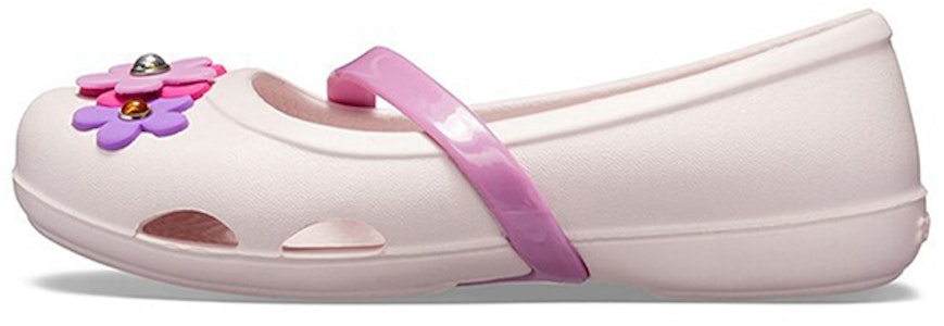 (PS) Crocs Lina 女士粉色花朵平底凉鞋 205529-6PI Buy (PS) Crocs Lina 女士粉色花朵平底凉鞋 205529-6PI