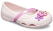 Lookbook (PS) Sandal Crocs Lina Charm Flat Bunga Merah Jambu Pucat. 205529-6PI