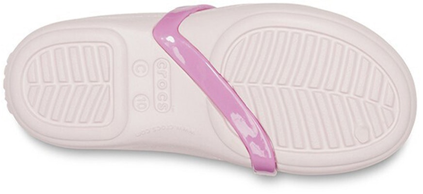 (Preschool) Crocs Lina Charm Flat Flowers Pale Pink Sandals 205529-6PI Purchase (Preschool) Crocs Lina Charm Flat Flowers Pale Pink Sandals 205529-6PI
