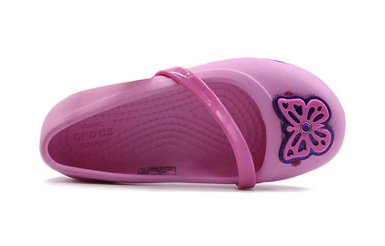 Shop (Preschool) Crocs Lina Flat Small Casual Pink Sandals 205040-6I2