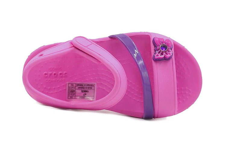 Lookbook (PS) 卡骆驰Lina凉鞋“粉色魔术贴” 205043-6U9