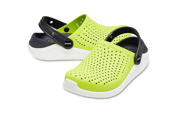 Shop (Preschool) Crocs LiteRide Clog 'Green Black Colorblock' 205964-3T3