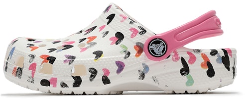 (Preschool) Crocs Multi-Color Pattern Shoe White 207000-100 (Preschool) Crocs Multi-Color Pattern Shoe White 207000-100