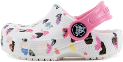 (Preschool) Crocs Multi-Color Pattern Shoe White 207000-100 (Preschool) Crocs Multi-Color Pattern Shoe White 207000-100