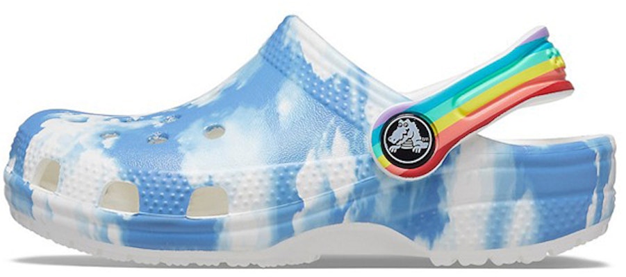 (Preschool) Crocs Outdoor Beach Sports Big Boys White Blue Tie Dye Sandals 'White Blue' 206818-100 Buy (Preschool) Crocs Outdoor Beach Sports Big Boys White Blue Tie Dye Sandals 'White Blue' 206818-100