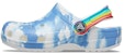 (PS) Crocs Sukan Pantai Kanak-Kanak Putih Biru Tie Dye 'White Blue' 206818-100