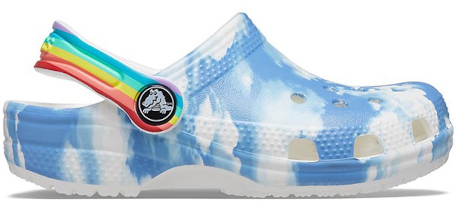 (Preschool) Crocs Outdoor Beach Sports Big Boys White Blue Tie Dye Sandals 'White Blue' 206818-100 Order (Preschool) Crocs Outdoor Beach Sports Big Boys White Blue Tie Dye Sandals 'White Blue' 206818-100