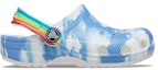 Order (PS) Crocs Sukan Pantai Kanak-Kanak Putih Biru Tie Dye 'White Blue' 206818-100