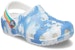 (PS) Crocs Sukan Pantai Kanak-Kanak Putih Biru Tie Dye 'White Blue' 206818-100