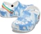 (PS) Crocs Sukan Pantai Kanak-Kanak Putih Biru Tie Dye 'White Blue' 206818-100