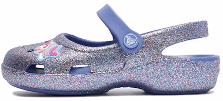(Preschool) Crocs Outdoor Flat Heel Shiny Sports Blue Sandals 206370-434 (Preschool) Crocs Outdoor Flat Heel Shiny Sports Blue Sandals 206370-434