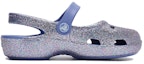 Order (PS) Sandal Crocs Sukan Biru Berkilau Tumit Rata Luar. 206370-434