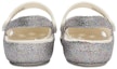 Purchase (PS) Sandal Crocs Sukan Perak Berkilat Tumit Rata Lelaki dan Wanita. 206370-93R