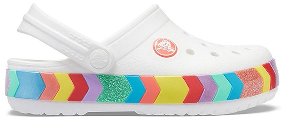 (Preschool) Crocs Rainbow Outdoor Beach Sports Big Boys White Sandals 207007-100 Order (Preschool) Crocs Rainbow Outdoor Beach Sports Big Boys White Sandals 207007-100
