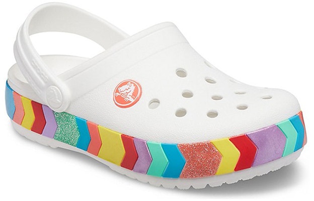 (Preschool) Crocs Rainbow Outdoor Beach Sports Big Boys White Sandals 207007-100 Lookbook (Preschool) Crocs Rainbow Outdoor Beach Sports Big Boys White Sandals 207007-100