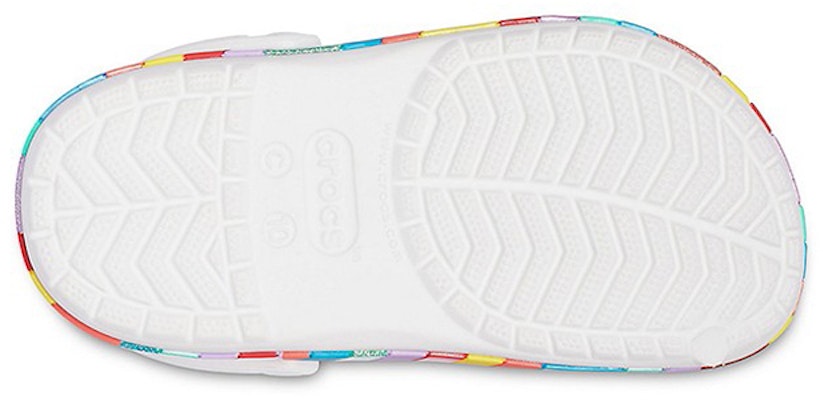 (PS) Crocs 彩虹户外沙滩运动大童白色凉鞋 207007-100 Sizing (PS) Crocs 彩虹户外沙滩运动大童白色凉鞋 207007-100
