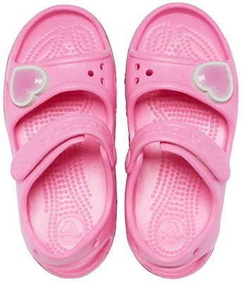 (Preschool) Crocs Rainbow Pattern Soft Sole Non-Slip Rose Pink Sandals 206795-669 Purchase (Preschool) Crocs Rainbow Pattern Soft Sole Non-Slip Rose Pink Sandals 206795-669
