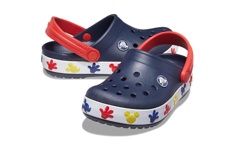 Shop 童趣 Crocs卡鹿琦 舒適百搭 透氣兒童涼鞋 深藍色