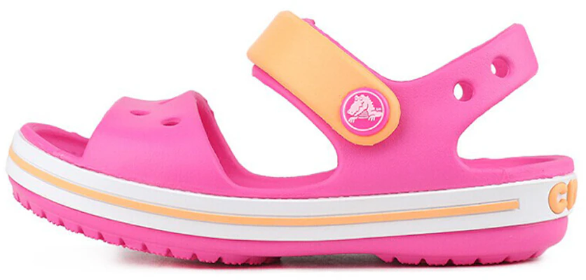 (Preschool) Crocs Small Crocs Outdoor Flat Heel Beach Sports Pink Yellow Sandals 'Pink Yellow' 12856-6QZ Buy (Preschool) Crocs Small Crocs Outdoor Flat Heel Beach Sports Pink Yellow Sandals 'Pink Yellow' 12856-6QZ