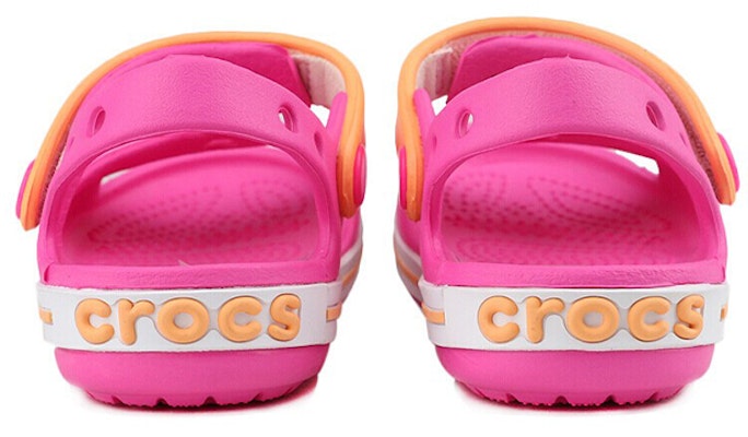 (Preschool) Crocs Small Crocs Outdoor Flat Heel Beach Sports Pink Yellow Sandals 'Pink Yellow' 12856-6QZ Purchase (Preschool) Crocs Small Crocs Outdoor Flat Heel Beach Sports Pink Yellow Sandals 'Pink Yellow' 12856-6QZ