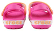 Purchase (Preschool) Crocs Small Crocs Outdoor Flat Heel Beach Sports Pink Yellow Sandals 'Pink Yellow' 12856-6QZ