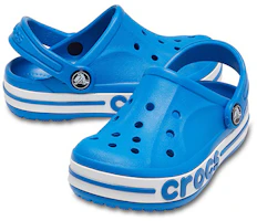 Shop 兒童 Crocs 貝雅海灘洞洞鞋 藍