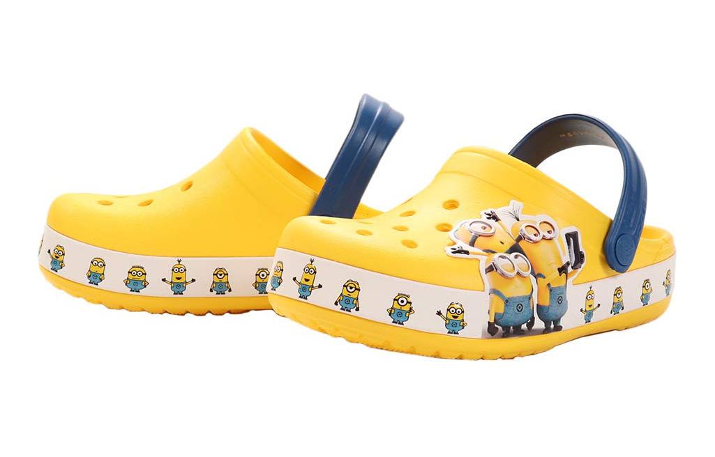 Lookbook 幼兒Crocs歡樂學院小黃人小可樂可樂 沙灘洞洞鞋 黃色